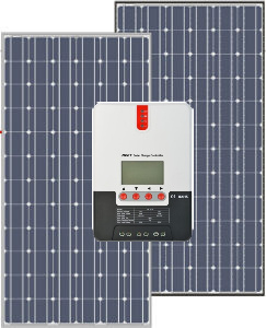 Aurinkopaneelisarja 2x 405W aurinkopaneeli ja 40A MPPT säädin