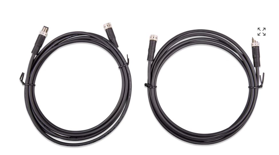 Victron Smart Lithium BMS kaapeli 2m, M8-liitin uros/naaras