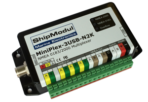 Shipmodul MiniPlex-3USB - N2K, 4-port NMEA multiplexer with USB ja NMEA2000 port
