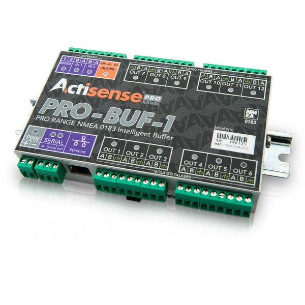 Actisense BUF PRO 2 OPTO sisäänmenoa, 12 ISO-Drive ulostulos, Serial Port, Ethernet Por