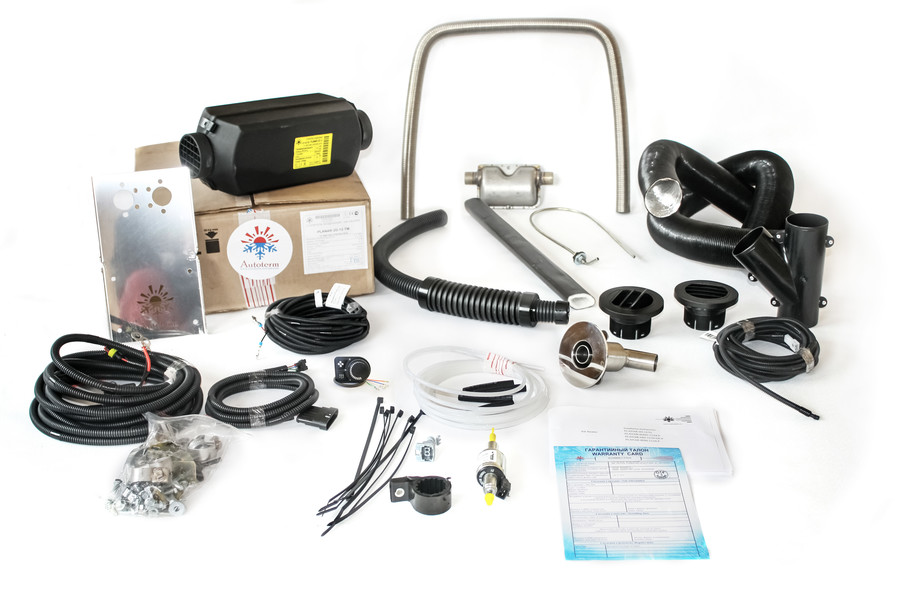 Autoterm  - Autoterm Air 2D Diesellämmitin 12V,  keskikoko veneasennussarjalla