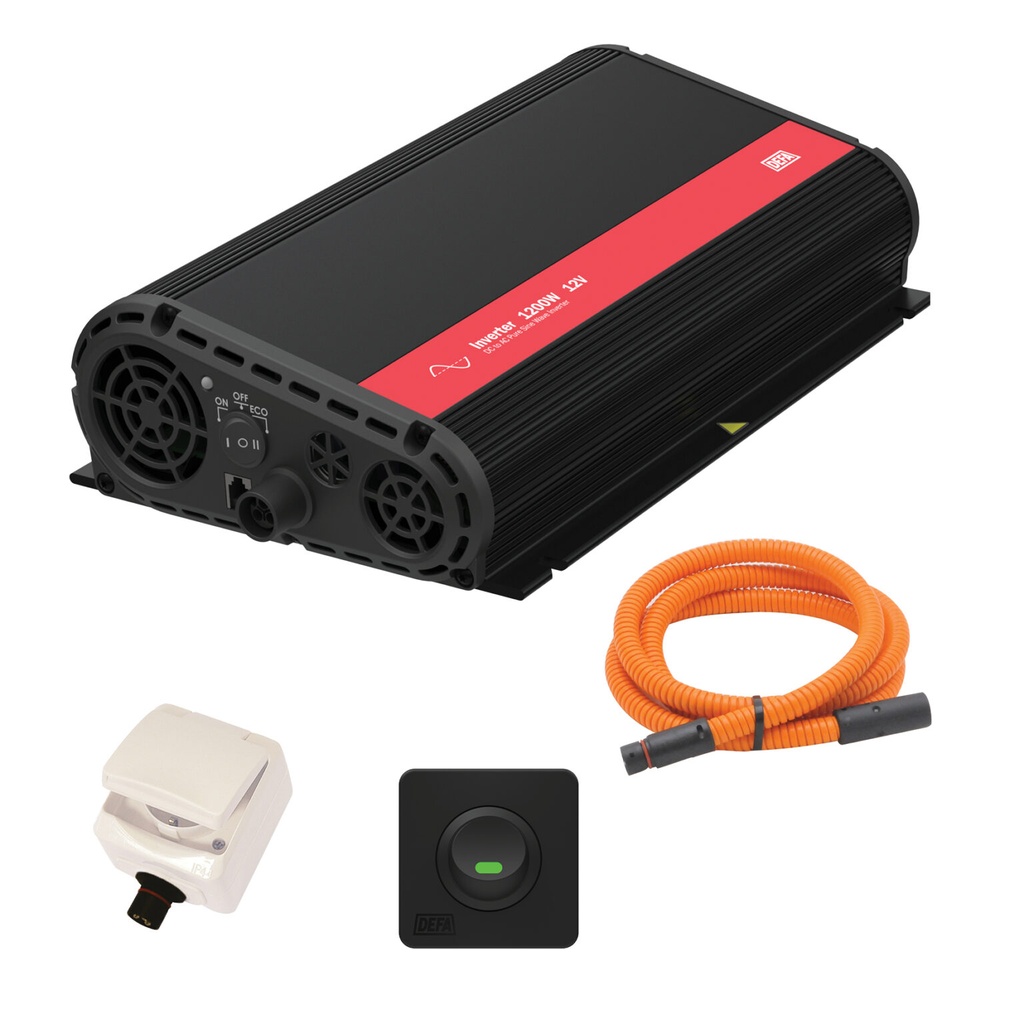Defa Inverter Pack 1200W/12V Schuko ulostulo