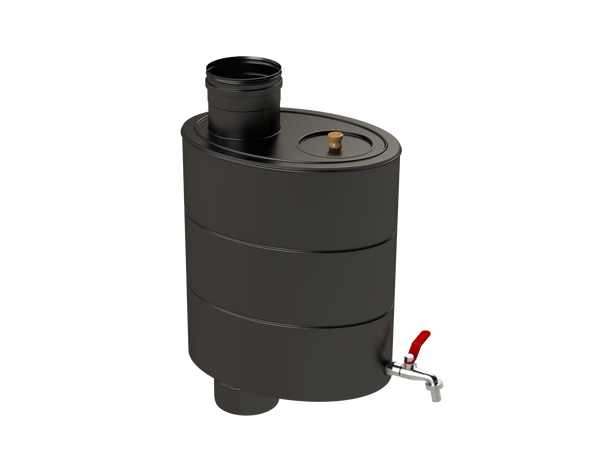 Vilpra Piippuvesisäiliö 22 litraa mustaksi maalattu RST