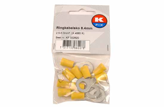 K-Fix Abiko Rengasliitin M8 (8.4mm) kel., 10kpl/pakk. (A 4685 R)