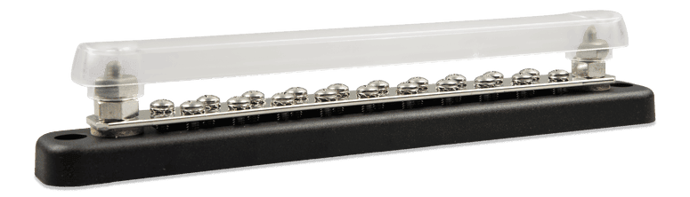 Victron Kytkentäkisko 150A 2P with 20 screws +cover