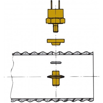 VETUS Pakokaasun lämpötila-anturi pakoletkulle