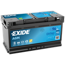 Exide EK960 96 Ah / 850 A AGM akku P353 x L175 x K190 -+