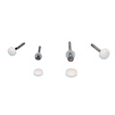 [44925] Nuova Rade Ruuvin peitelevy 4,8mm ruuville musta 10kpl