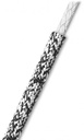 [9518113406] Robline Sirius XTS 6mm Falli- tai skuutti köysi Dyneema musta/valkoinen