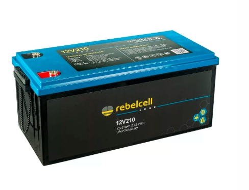 Rebelcell Edge LiFePO4 akku, 12V 210Ah (2690Wh). BT yhteys, IP66