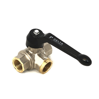 Wallas kolmitieventtiili naaras 1/2"