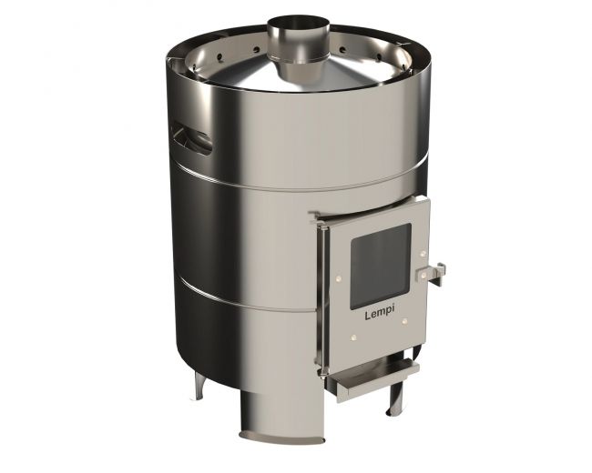 Lempi 10P Telttasaunan kiuas umpiluukulla