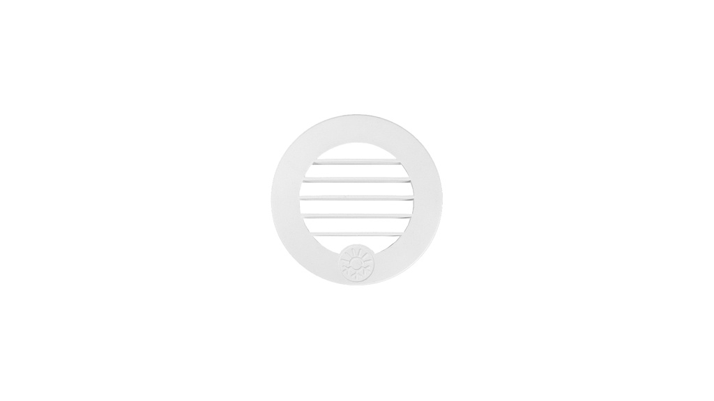Autoterm Ilmasuulake säädettävä 45 astetta 60mm valkoinen