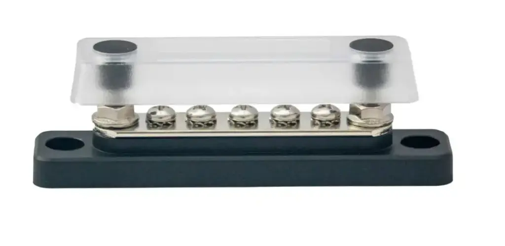 EGIS 100A kytkentäkisko 5xM5 2xM6 kannella, Bulk