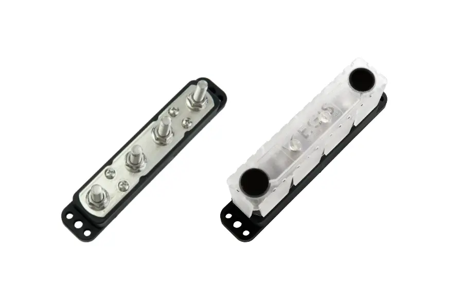 EGIS 6600-404B PowerBar 600A, 4x M10 Pulttia, 4xM5 ruuvia, Bulk Pack