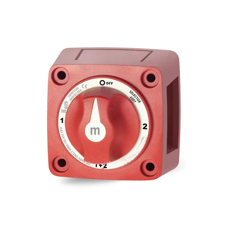 EGIS 2307 m-Series 300A Akkuvalitsin  päävirtakytkin Off/1/Both/2