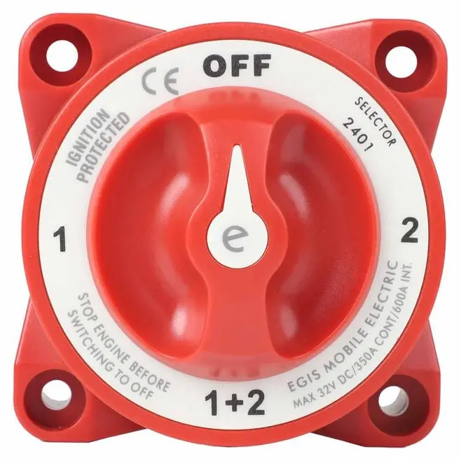 EGIS 2401 e-Series 350A päävirtakytkin Off/1/Both/2