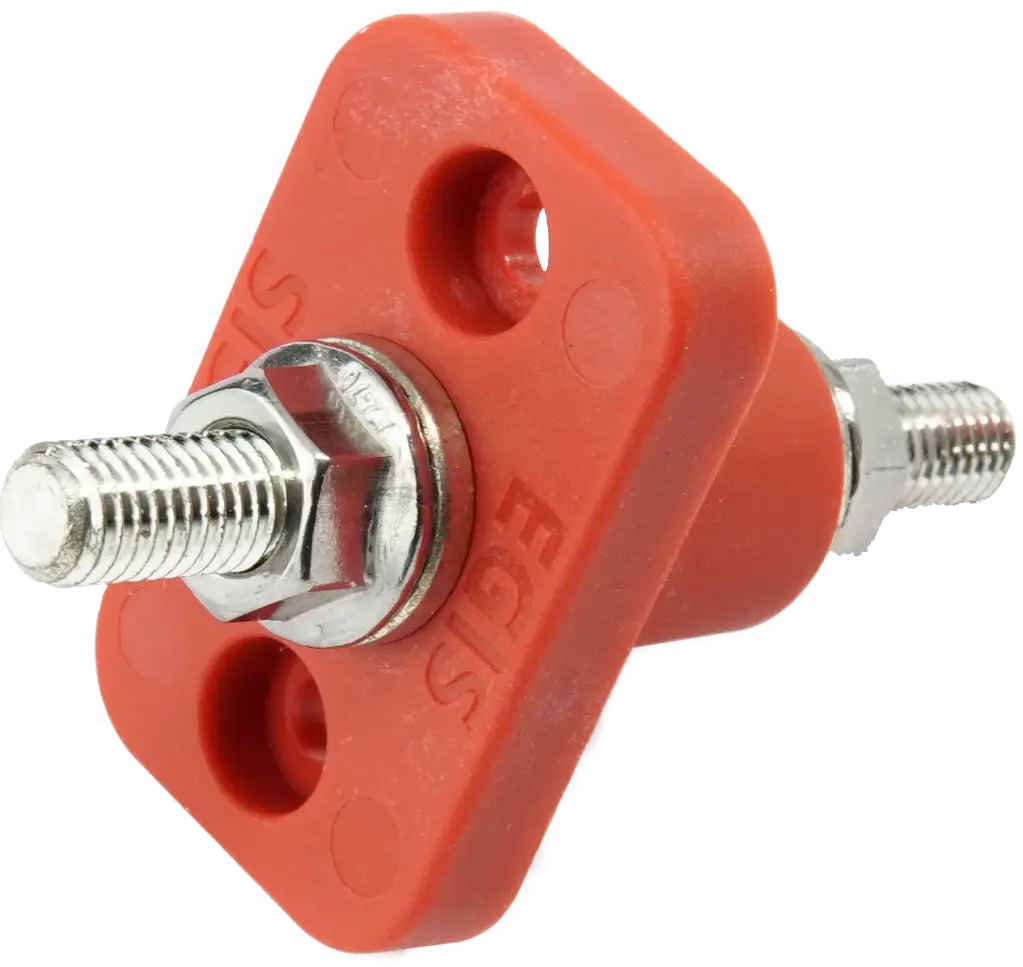 EGIS 6250-131 Läpivientpultti Punainen M8