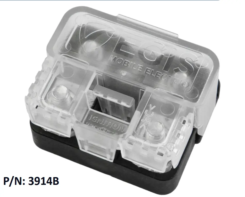 EGIS 3914 AMI/MIDI Sulakekotelo suojakannella