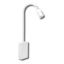 LED lukuvalo 2.1W akulla USB-C himmennettävä