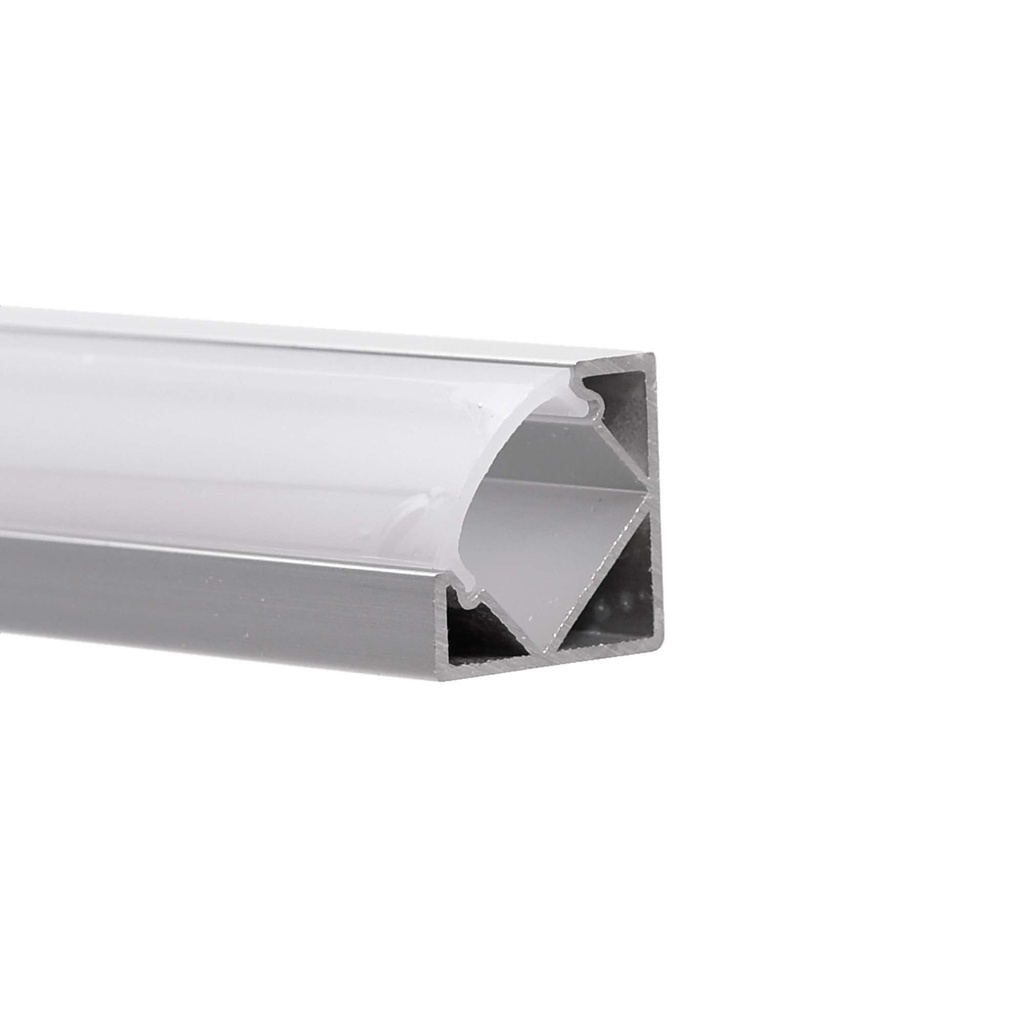 Alumiiniprofiili LED-valonauha 1 m 45ast kulma