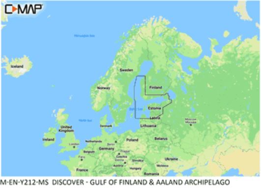 C-MAP Discover, ahvenanmaa ja saaristo 	M-EN-Y212-MS
