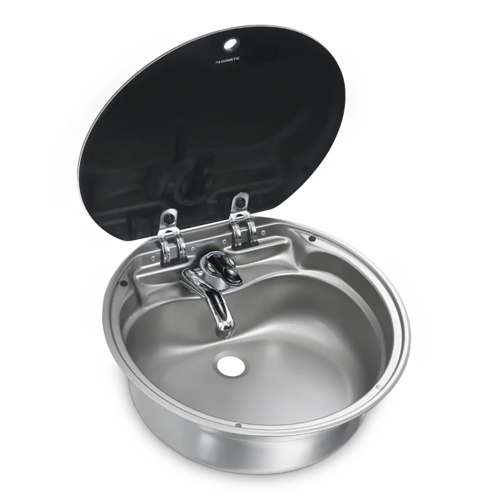 Dometic SNG 420 pesuallas lasikannella ja hajulukolla