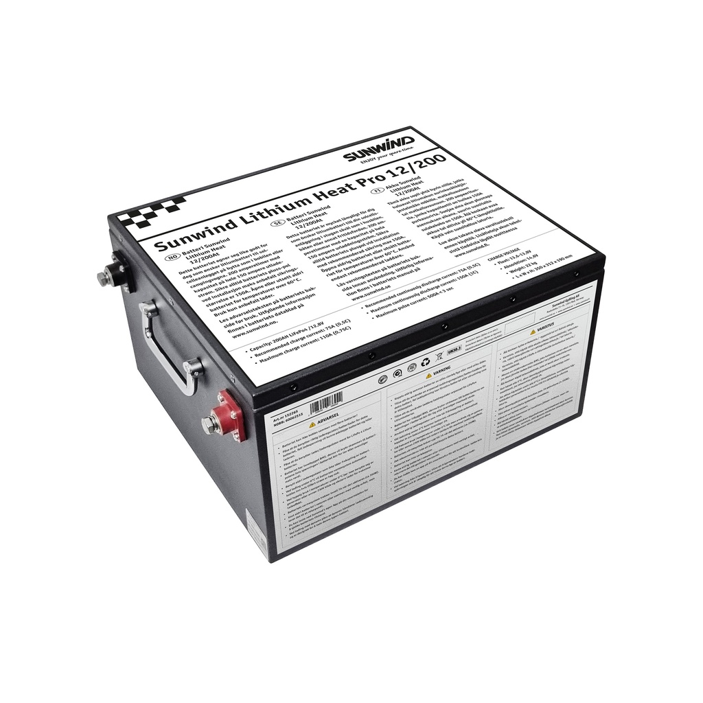 Sunwind LiFePo akku Heat 280Ah lämmityksellä