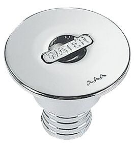 Kansiruuvike "WATER" 38mm Kromattu messinki