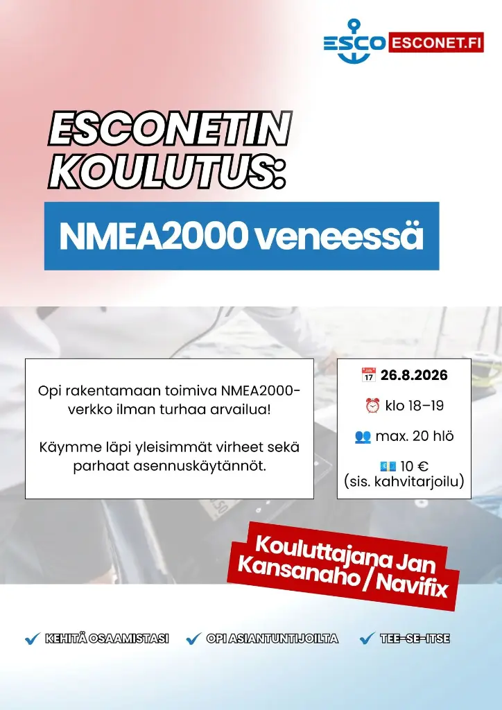 Esconetin koulutus: NMEA veneessä