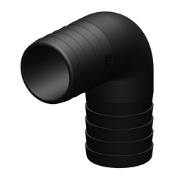 Trudesign 90609 kulmaliitin 38/38 mm 90° komposiitti musta