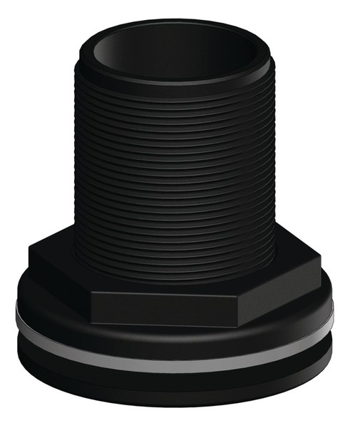 Trudesign läpivienti 2" komposiitti musta 91343