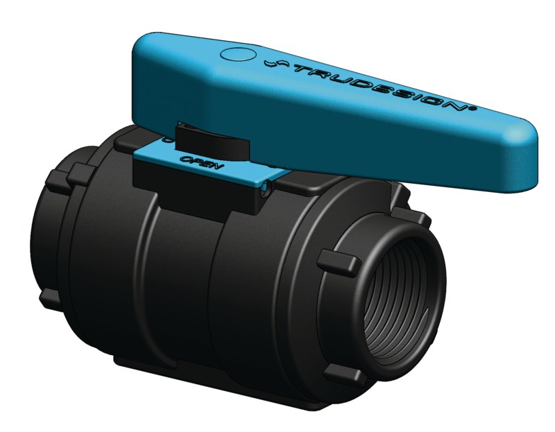 Trudesign kuulaventtiili 1" BSP komposiitti