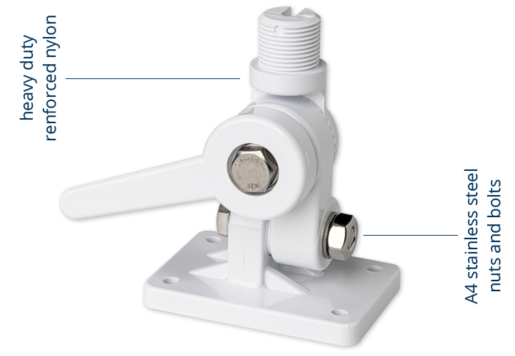 Scout PA-3 4-suuntaan käännettävä antennijalka, nylon