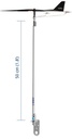 Scout VHF 50 1 db VHF antenna 0,5 m  pitkä WINDEX 15:llä
