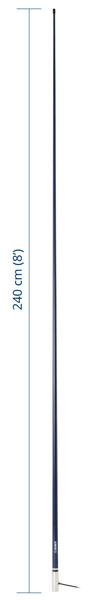 Scout KS-42 Blue Line 3 db VHF lasikuituantenni 2,4 m pitkä - sininen