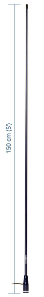 Scout KS-22 Blue Line 3 db VHF lasikuituantenni 1,5 m pitkä - sininen