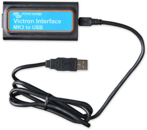 Victron Energy VE BUS MK3 RJ45-USB-C tietoliikenneadapteri.