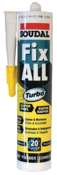 Soudal - Fix All Turbo 290ml valkoinen