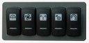 STV 715 Kytkinpaneli 5 kytkimellä