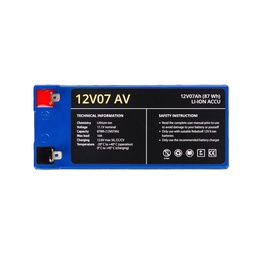 [12007AVREUA] Rebelcell Li-Ion akku, 12V7A (87 Wh). Paino n. 0.75kg