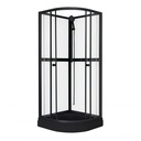 Suihkukaappi Aurora Black - 90 x 90 x 195 cm