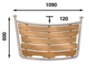 Båtsystem PT1006030 uimataso 1090 X 600 MM