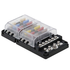 [8026] Egis RT 8026 ATO sulakerasia 12 sulaketta, maadoituskisko, LED indikaattori