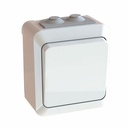 OPAL pinta-asennettava valokatkaisin IP44  ulkokäyttöön 1-os