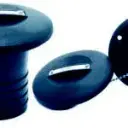 Kansiruuvike mustaa nylonia "water" 38mm
