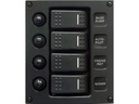 Talamex Curved kytkinpaneeli 4 kytkimellä. Vedenkestävä