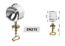 [ZN215] VETUS Hakuvalo Ø 215 mm, hytistä ohjattava (ilman polttimoa)