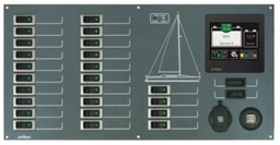 [020022440] Philippi sähkötaulu STV 244 24kpl 10A sulaketta, BTM monitori ja USB latauspistokkeet