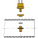 VETUS Pakokaasun lämpötila-anturi pakoletkulle
